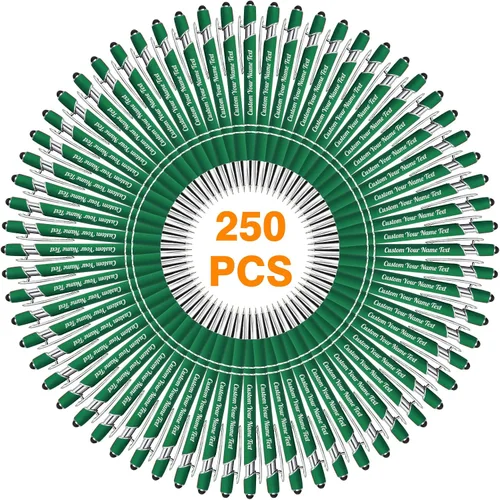 Miniatura 52 de Bolígrafo personalizado, 1 unidad, bolígrafo personalizado con logotipo de mensaje de nombre comercial grabado, lápiz digital de tinta negra suave