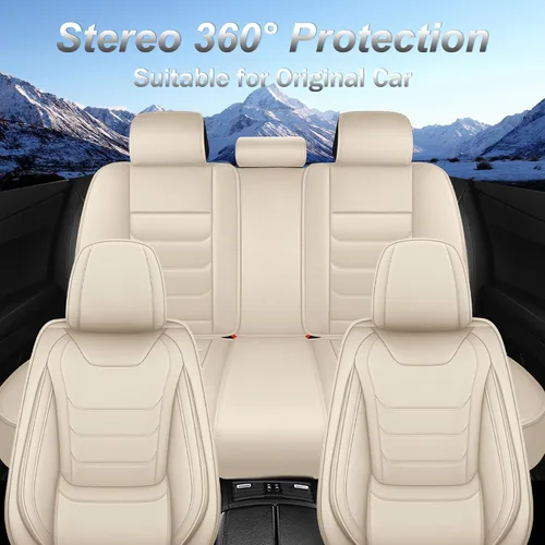 Miniatura 2 de Fundas de asiento de cuero para Toyota RAV4 1999-2026, transpirables, impermeables, elegantes, accesorios interiores de automóviles
