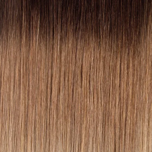 Miniatura 3 de BFB Hair Extensiones de cabello con pinzas para mujer, extensiones de cabello humano real, color castaño y rubio degradado bañado en miel, 21 Miel