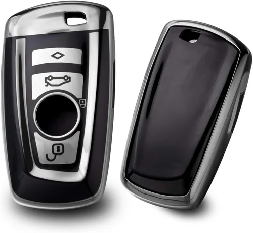 Miniatura 14 de Xotic Tech para BMW 1 2 3 4 5 6 7 Series X1 X3 X4 Key Fob Cover TPU Front+ABS Shell Back Case Protector de llave
