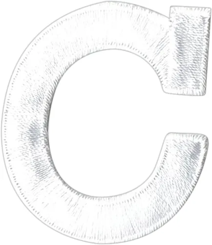 Miniatura 7 de Letras y números blancos de 1-7/8", parche para planchar, bordado (letra M)