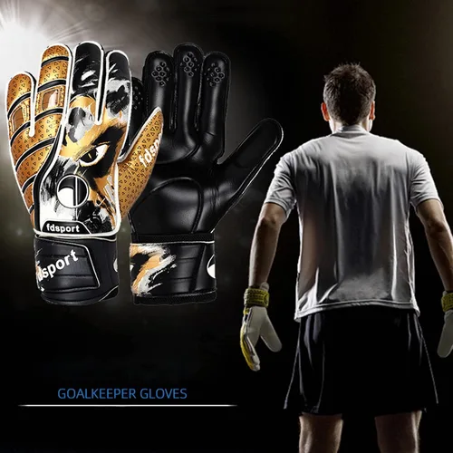 Miniatura 2 de Portero de fútbol con guantes de portero de látex antideslizantes para adultos, hombres y mujeres, guantes de fútbol de entrenamiento con fuertes