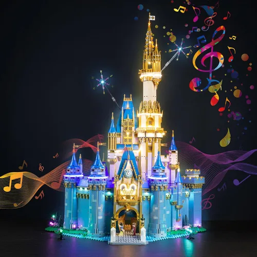 Miniatura 3 de LocoLee Kit de luz LED compatible con LEGO Castle, versión musical mejorada, juego de iluminación creativa, accesorios compatibles con LEGO Ideas