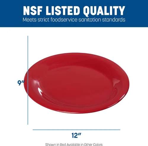 Miniatura 3 de Platos ovalados Carlisle Sierrus de melamine para servir/cenar, Bone, 24