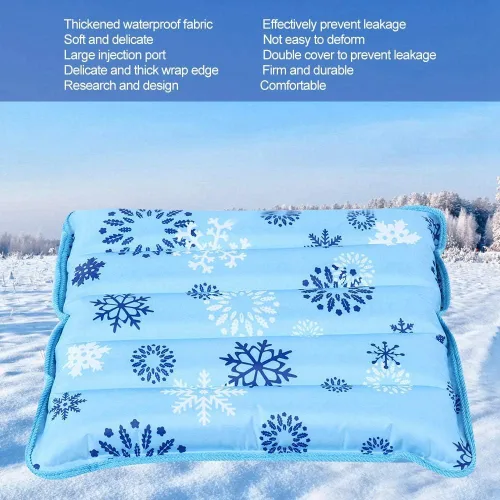 Miniatura 2 de Almohada fresca, cojín fresco, bolsas de hielo de gel reutilizables con polvo de cristal de hielo, alfombrilla de enfriamiento de verano, cojín