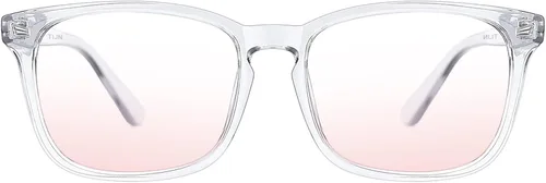 Miniatura 17 de TIJN Lentes de bloqueo de luz azul para mujeres y hombres, marco transparente cuadrado, anteojos nerd anti rayo azul, gafas para pantalla