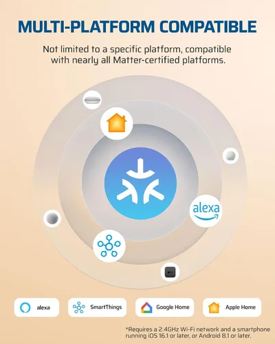 Miniatura 8 de DEWENWILS Matter Smart Plug, funciona con Apple Home, Alexa, Google, SmartThings, toma inteligente con horario y temporizador, fácil configuración