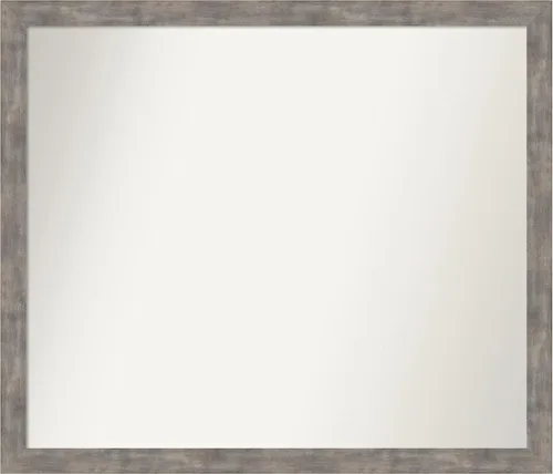 Miniatura 214 de Amanti Art Silver Bathroom Mirror for Over Sink, 24x49 Custom Made Marred Pewter Rectangle Vanity Mirror, Oversize Casual Wood Frame, Hangs Estaño