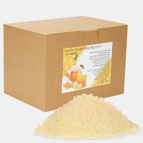 Miniatura 8 de Pellets de cera de abeja de 10 libras para hacer velas, pellets de cera de abeja para piel, cuentas de cera de abeja, cera de abejas a granel