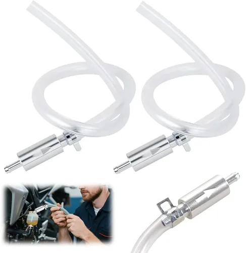 Miniatura 7 de Manguera de purga de frenos, tubo de válvula de retención unidireccional, kit de herramientas de sangrado para embrague de motocicleta de automóvil