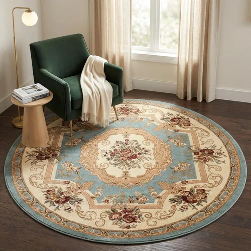 Miniatura 58 de Unique Loom Versailles Collection - Alfombra tradicional clásica con motivo floral, colección Versailles