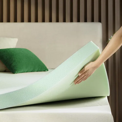 Miniatura 15 de ZINUS Cubrecolchón de espuma viscoelástica de té verde de 1.5 pulgadas, ropa de cama para dormitorio, capa de alivio de presión, ideal para aliviar