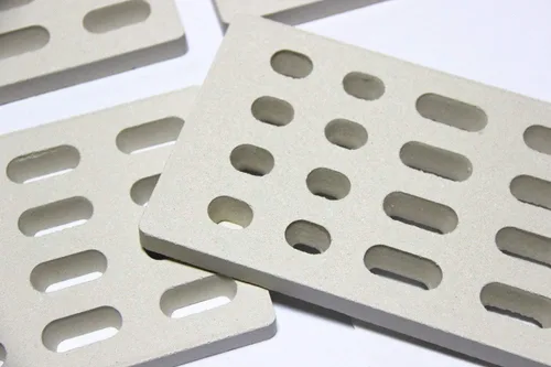 Miniatura 4 de Hongso Domador de llama universal de repuesto para placa de calor de 7 1/16 pulgadas, domador de llama de ladrillo de cerámica, repuesto radiante