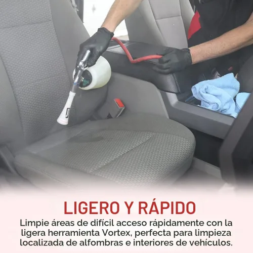 Miniatura 2 de HI-TECH - Pistola de aire Vortex, limpia rápidamente la suciedad y el polvo de las superficies, funciona con compresor de aire (Vortex I)