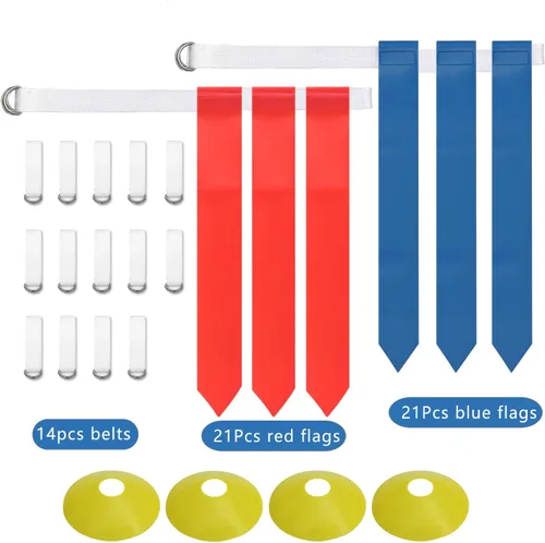Miniatura 2 de NANSHINE Banderas de fútbol con bandera, con banderas, para niños, jóvenes o adultos, equipamiento de entrenamiento