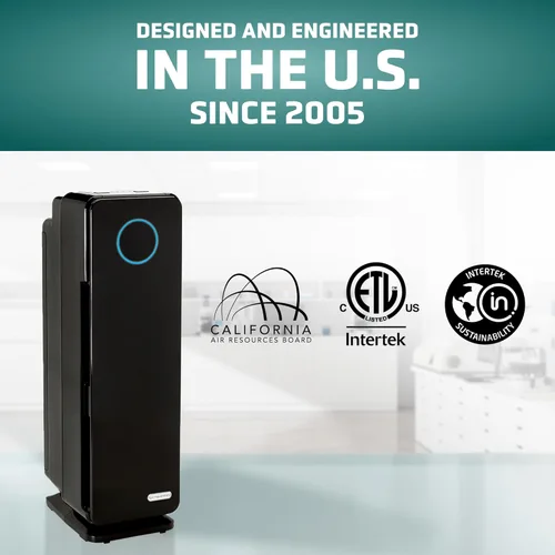 Miniatura 4 de GermGuardian AC4300 3-n-1 True - Filtro HEPA purificador de aire para casa, UVC, purificador de aire para habitaciones completas para alergias