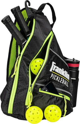 Miniatura 3 de Bolsas de Pickleball Franklin Sports - Mochila de bandolera para equipo + accesorios - Hombres + Mujeres - Capacidad para palas, bolas + accesorios