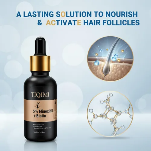 Miniatura 7 de Tratamiento de crecimiento del cabello de minoxidil al 5% para mujeres y hombres, espuma clínicamente probada con biotina y aceite de romero para un