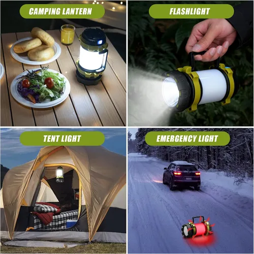 Miniatura 4 de AlpsWolf Linterna recargable, 6 modos, linterna de camping LED, linterna de campamento para corte de energía, linterna para el hogar, emergencia