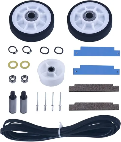Piezas para secadora Atlantis Compatibles con May-tag series 3000 5000 - Kit de rodillo de tambor de secadora 12001541 303373K, Kit de rodamiento de