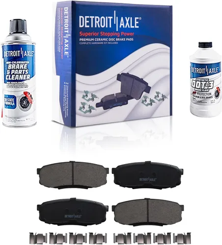Miniatura 85 de Detroit Axle - Pastillas de freno de cerámica delanteras Reemplazo de pinza de freno derecha para Dodge Ram 1500 Dakota, Ram 1500 Classic - Juego