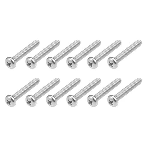 Miniatura 44 de METALLIXITY Tornillos de máquina (M2 x 0.118 in), 30 unidades, pernos Phillips cruzados de acero inoxidable 304, para instalación de muebles
