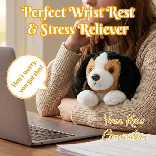 Miniatura 3 de Peluche de animal de peluche suave para cachorro, cachorro, chupete para dormir, adorable animal de peluche para niños pequeños, niños y niñas