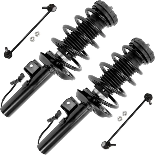 Miniatura 47 de Detroit Axle - Kit de 4 piezas RWD Puntales Delanteros Barras Estabilizadoras para Ford F-150 2021 2022 2023 2024, 2 Puntales con Resorte Helicoidal