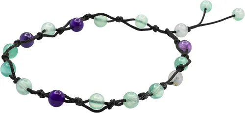 Miniatura 164 de Amazing Gemstone Crystal Anklet Ankle Bracelets for Women - Waterproof Beaded Healing Crystal Anklets, Plus Size Chakra Gemstone Bead Anklet