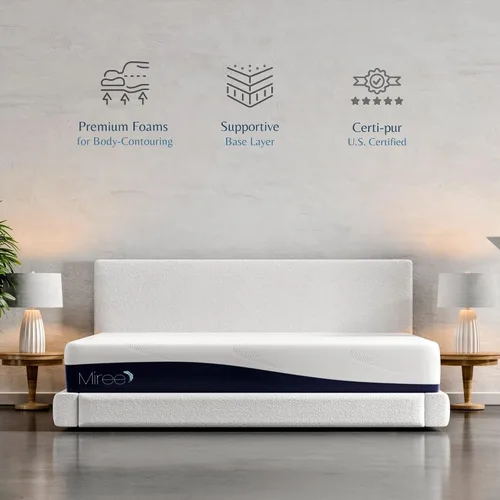 Miniatura 2 de Miree Colchón individual de espuma viscoelástica de 10 pulgadas, certificado CertiPUR-US, cama en una caja