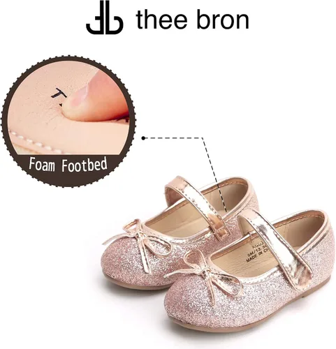 Miniatura 5 de Zapatos THEE BRON de vestir, planos, de ballet, Mary Jane, para niña pequeña
