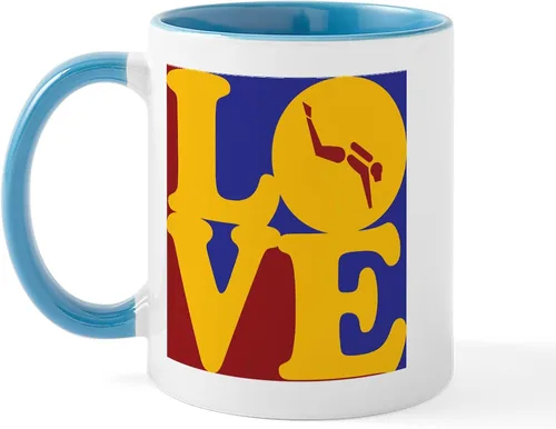 Miniatura 47 de CafePress Scuba Flag Diver Taza de café de cerámica de 11 oz (11.0 fl oz)