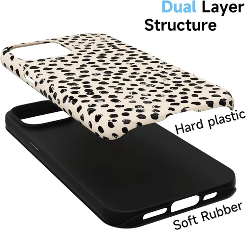 Miniatura 3 de LoeoeL para iPhone 11 Funda con Estampado de Guepardo, Funda de Teléfono con Patrón de Leopardo para Mujeres y Niñas, Funda de Plástico Duro delgada