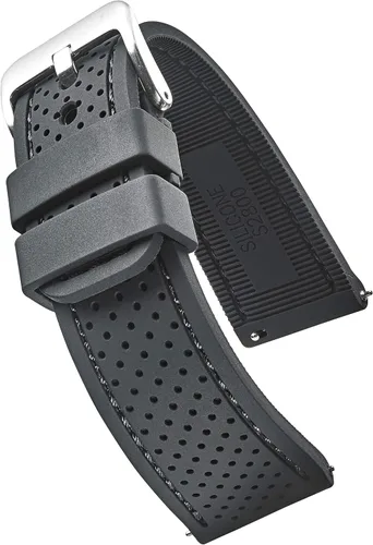 Correa deportiva para reloj, impermeable, de silicona de alta calidad, con liberación rápida correa de reloj de goma suave colores surtidos