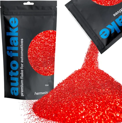 Miniatura 11 de Hemway Auto Flake Glitter FINE 1/64" 0.015" 0.4mm 375 micras Aditivo de Pintura en Hojuelas Metálicas 100g para uso con Pintura en Aerosol para Azul