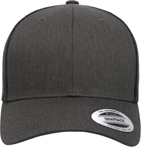 Miniatura 2 de Yupoong Gorra de camionero retro YP Classics para hombre, Jaspeado Oscuro