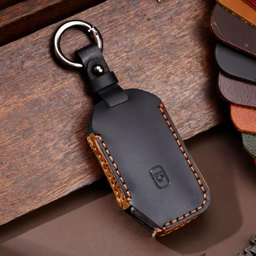 Miniatura 8 de ontto Keyless Entry - Funda inteligente para llave remota para Kia Ceed, Cerato, Forte, Seltos, Sorento, Soul, funda de cuero para llaves color negro