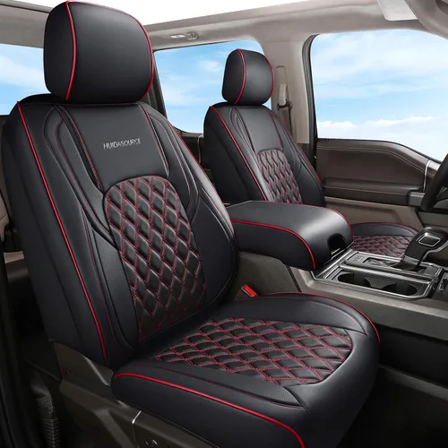 Miniatura 13 de Huidasource - Juego completo de fundas de asiento para Dodge Ram, fundas impermeables de cuero para camioneta pickup, con cobertura total, protector