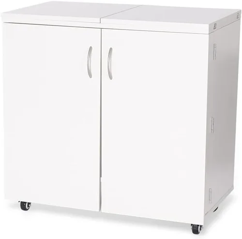 Miniatura 3 de Gabinete de costura y acolchado Kangaroo Bandicoot de Arrow Sewing con elevación, para sala de estar, color blanco ceniza