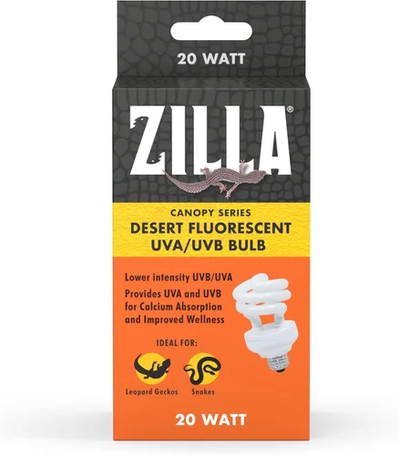 Miniatura 5 de Zilla Canopy Series - Bombillas fluorescentes UVB/UVA Desert 20 W, 3.875 pulgadas, color blanco