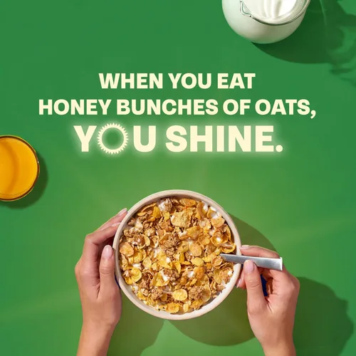 Miniatura 4 de Honey Bunches of Oats Cereal de desayuno de arce y nueces, hecho con racimos de granola, caja de 12 onzas