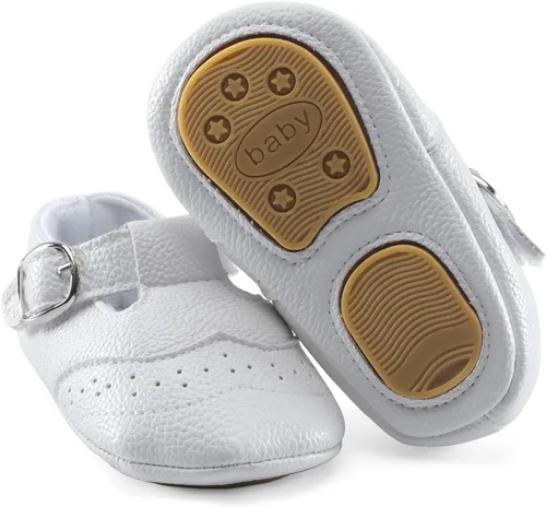 Miniatura 3 de ESTAMICO Zapatos de cuna antideslizantes para bebés y niños pequeños
