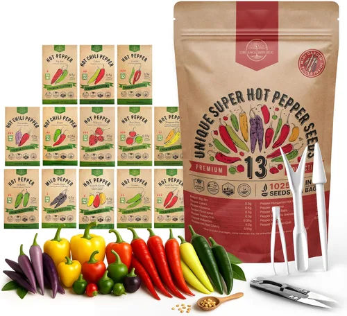 Miniatura 9 de Organo Republic Paquete de Variedad de 14 Semillas Raras de Tomate y Tomatillo para Jardín - Más de 1,020 Semillas de Tomate y Tomatillo Reliquia