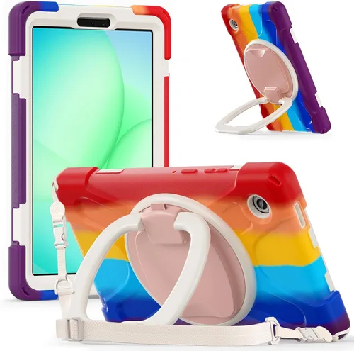 Miniatura 77 de 360 Rotation Case for Galaxy Tab ActivePro/Tab Active4 Pro/Active 5 Pro 10.1" Sturdy Cover Rotate Ring Stand Shoulder Carrying Strap Hand Strap