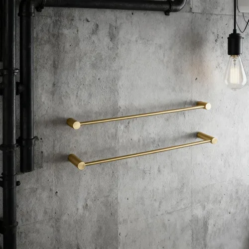 Miniatura 6 de Toalleros para baño, NEWRAIN Barra de toalla doble de baño de 30 pulgadas montada en la pared, toallero de cocina de acero inoxidable, varilla