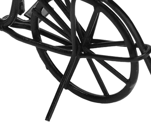 Miniatura 8 de Mini bicicleta de casa de muñecas, bicicleta de metal móvil para muñecas