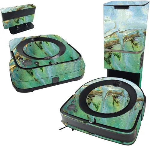 Miniatura 9 de MightySkins Skin compatible con iRobot Roomba s9+ Vacuum & Braava Jet m6 Bundle – Blue Canyon Cubierta de vinilo duradera y única Fácil