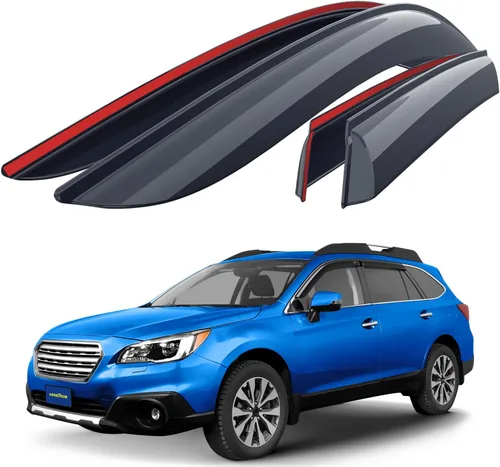 Miniatura 13 de Goodyear - Deflectores de ventana inastillables para Chevrolet (Chevy) 2011-2015 Cruze Sedan, protectores de lluvia con cinta adhesiva, viseras