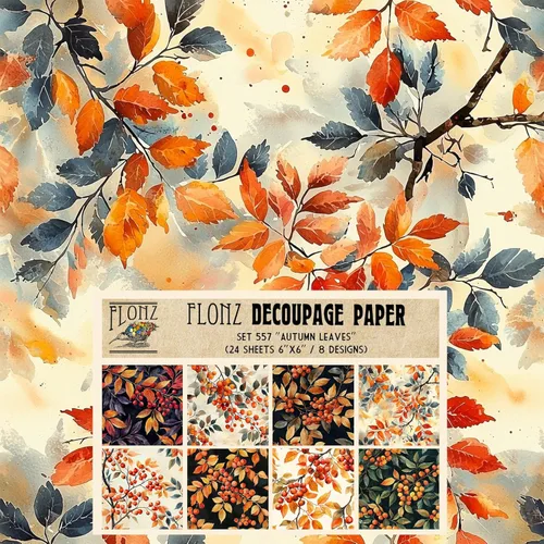 Miniatura 6 de Decoupage - Paquete de papel (24 hojas de 6 x 6 pulgadas) modernos patrones florales gitanos FLONZ papel de patrón vintage sin costuras para Dos
