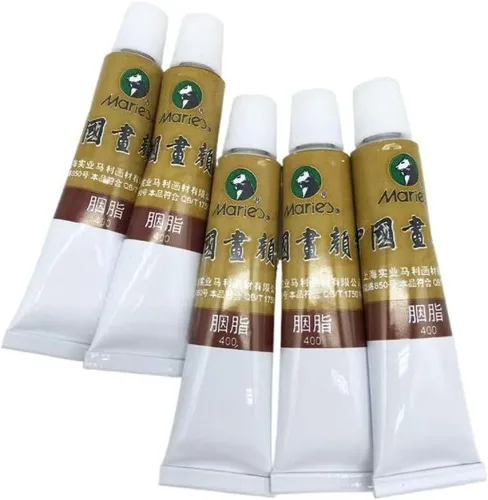 Miniatura 6 de Easyou Dibujo de acuarela de tubos de color de pintura china de gran tamaño de Marie's 0.4 fl oz* 5pcs No. 302 Scarlet